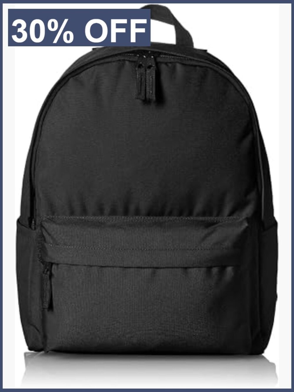 Classic School Backpack with Padded Straps, Large Compartment, Water Bottle